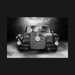 mercedes, oldtimer - black white T-Shirt