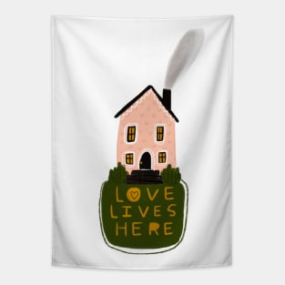 Love Lives Here Tapestry