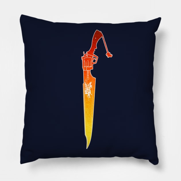 Gunblade Pillow by mcashe_art