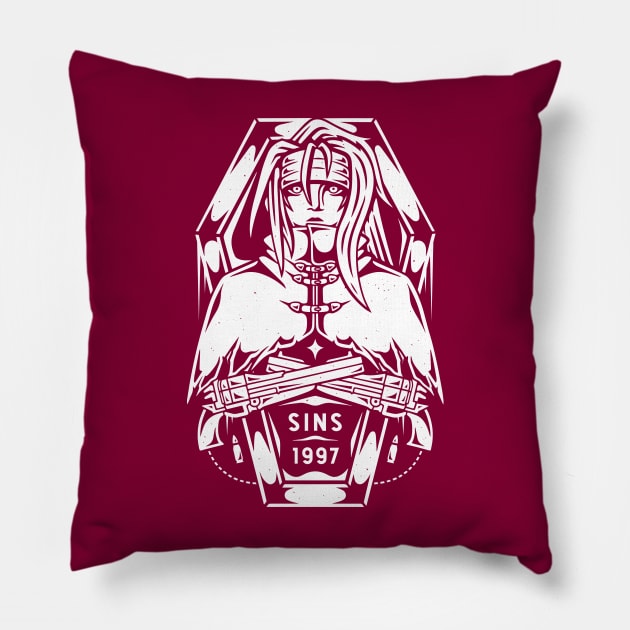 Vincent Valentine Pillow by Alundrart