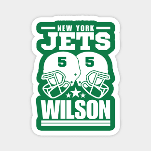 New York Jets Wilson 5 American Football Retro Magnet