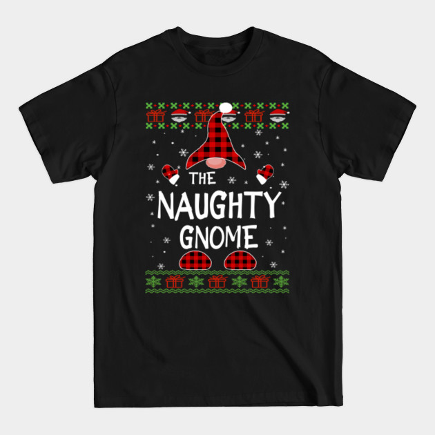 Disover the Naughty gnome Christmas - Christmas Gnome - T-Shirt