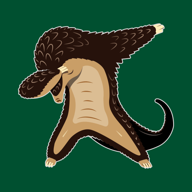 Dabbing Pangolin - Love Endangered Pangolins by propellerhead