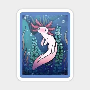 Axolotl (Night Mode) Magnet
