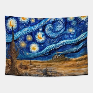 Starry Night Style Tapestry