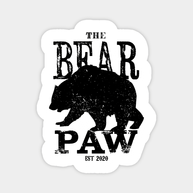 The OG Paw [Black Text] Magnet by The Bear Paw 