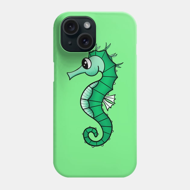 Cute Sea Horse Phone Case by Svh_illustrations