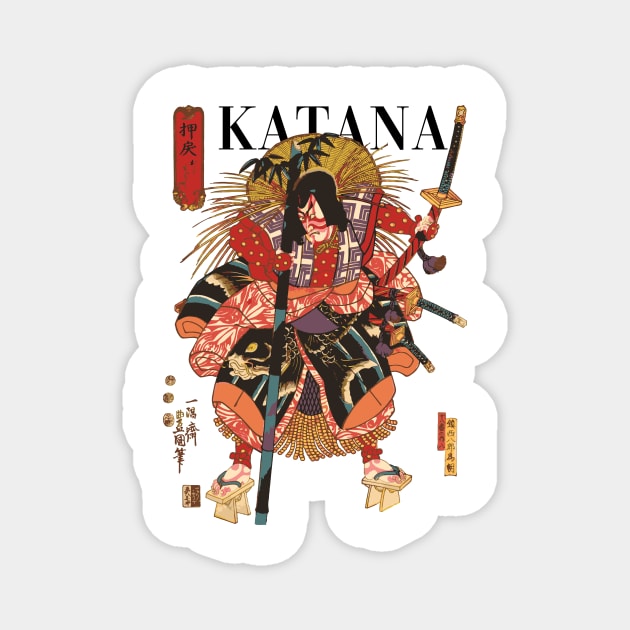 Katana Warrior Magnet by wemerge