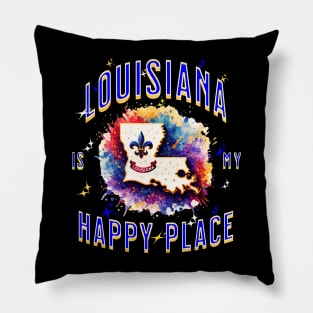 Louisiana is my Happy Place Pillow