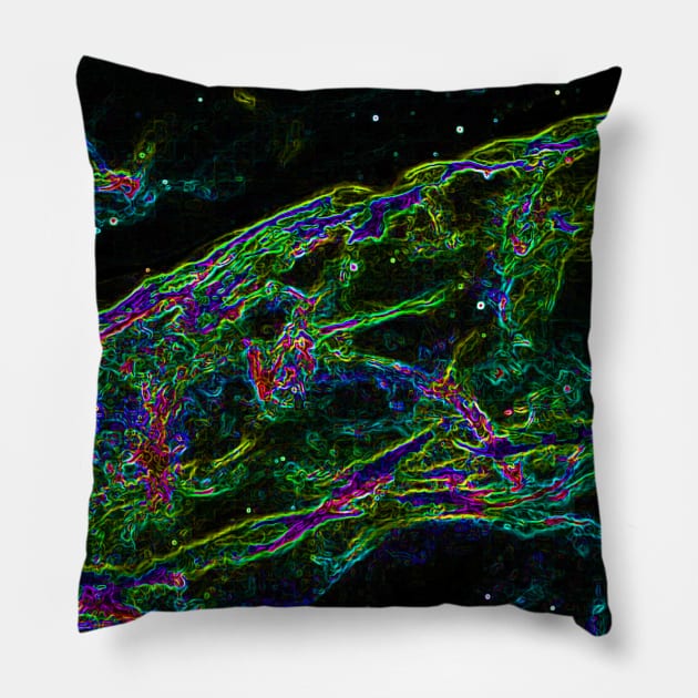 Black Panther Art - Glowing Edges 414 Pillow by The Black Panther