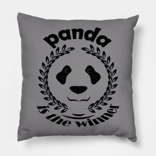 panda is the winner animal Pillow