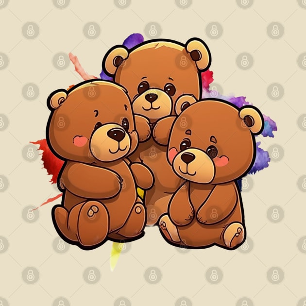 3 TINY BEARS #1 by RickTurner