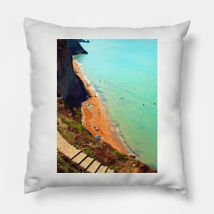 The bottom of the cliff Pillow