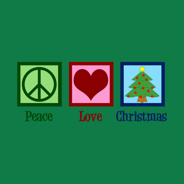 Discover Peace Love Christmas - Christmas - T-Shirt