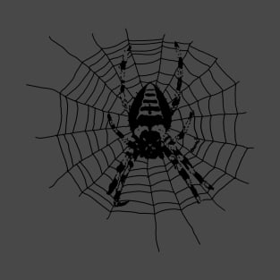 Garden spider (Araneus) silhouette T-Shirt