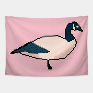 Quacking Cuties: Pixel Art Duck Design for Fashionable Attire Tapestry