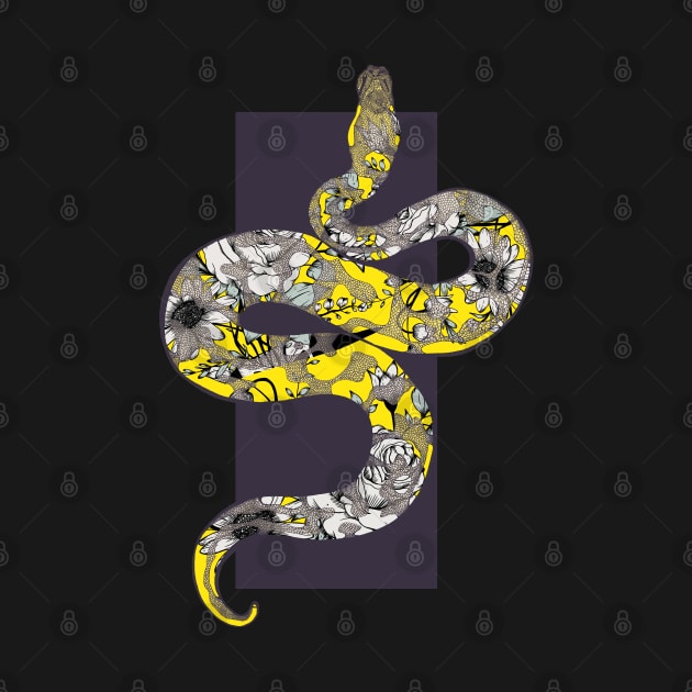 Floral Snake by Jess Adams