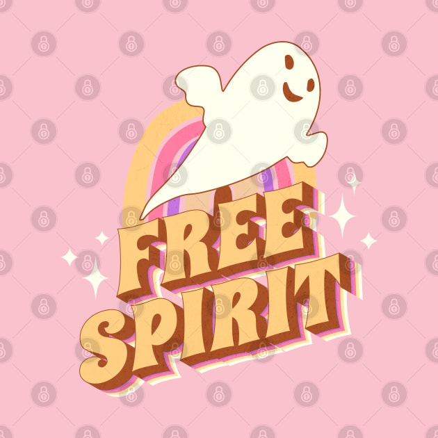 Free Spirit - 60s retro ghost by BooBunny Shirts