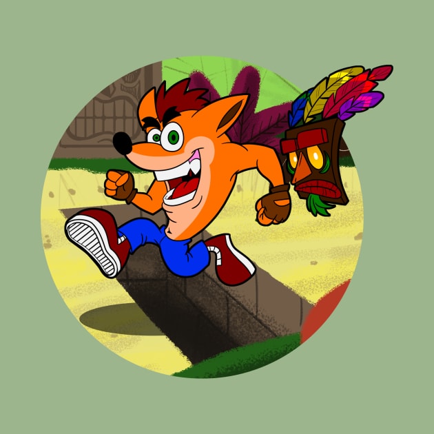 Crash Bandicoot Cartoon by Jetxe093