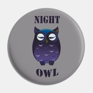 night owl Pin