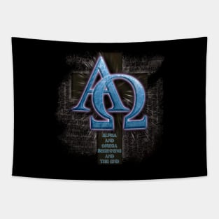 Jesus - Alpha and Omega - the Names of Jesus (large bleed) Tapestry