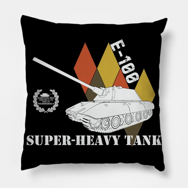 German Monster E-100 Pillow by FAawRay