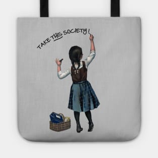 Banksy style AOC Street Art Graffiti Tote