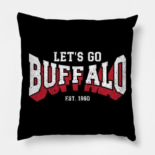 Let's Go Buffalo Vintage Distressed v2 Pillow