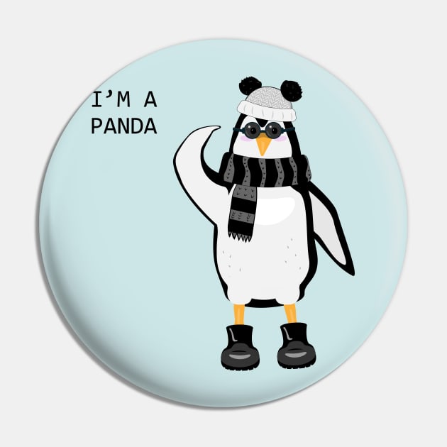 I am a panda Pin by AliensRich