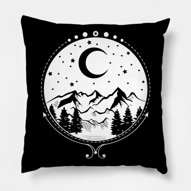 Starry Night Sky Pillow by CelestialStudio