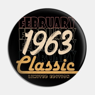 february 1963 birthday Pin