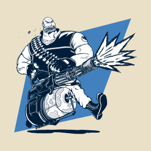 Heavy Weapons Guy (Blue Team) T-Shirt