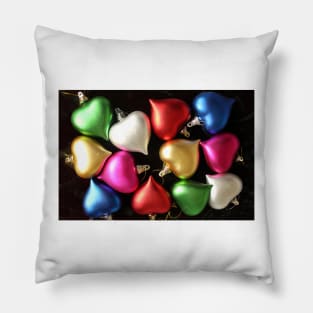 Colourful Heart Decorations Pillow