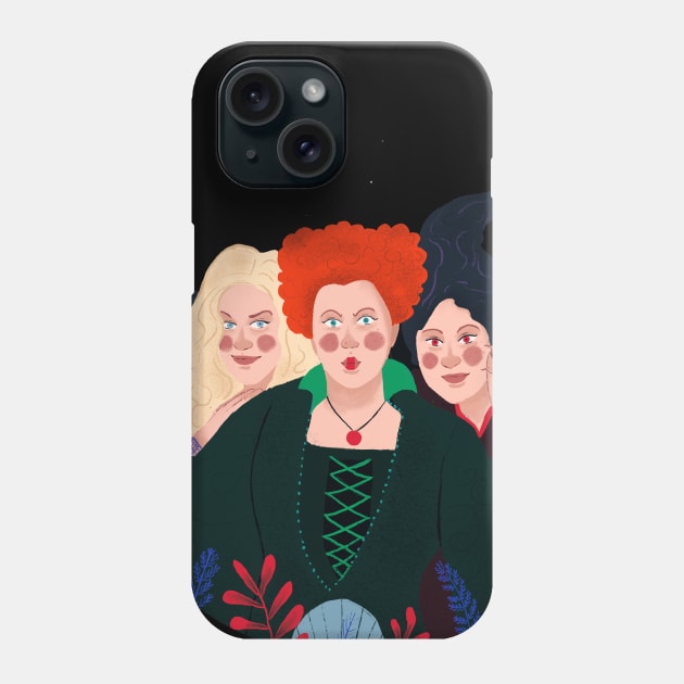 Hocus Pocus - The Sanderson Sisters Phone Case by London Colin