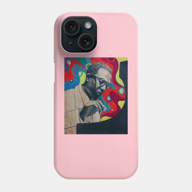 Thelonious Monk "An Authoritative Voice" Phone Case by todd_stahl_art