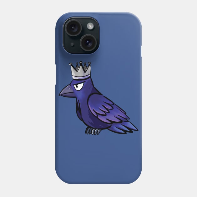 King Raven Phone Case by angeliraferart