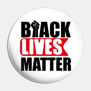 Red Black Lives Matter Pin