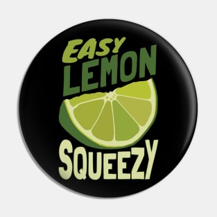 Vintage Lemon Squad Easy Vegan Squeezy Pin