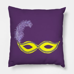 Mardi Gras Mask Pillow