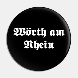 Wörth am Rhein written with gothic font Pin