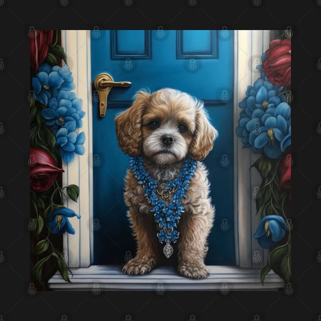 Cavoodle Portrait by Enchanted Reverie