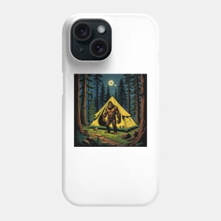 Bigfoot In The Campsite Phone Case