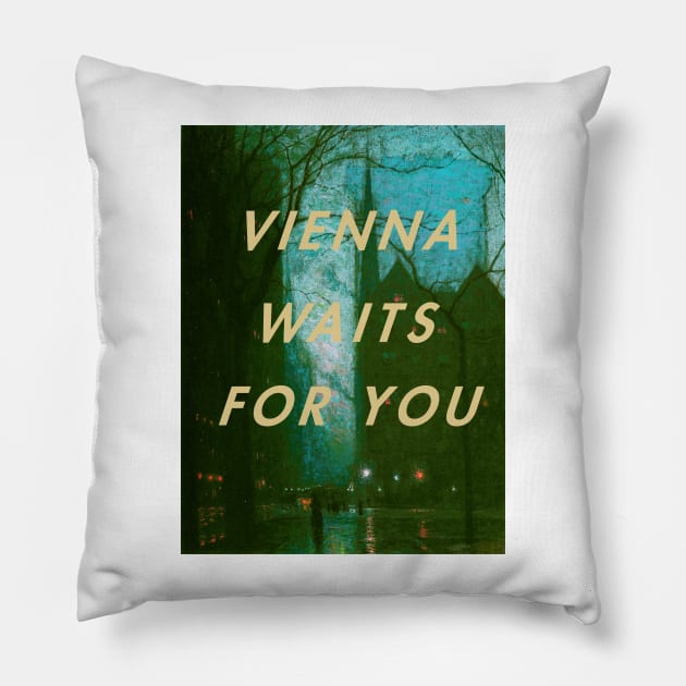 Vienna waits for you-Billy Joel Pillow by ivanc2814