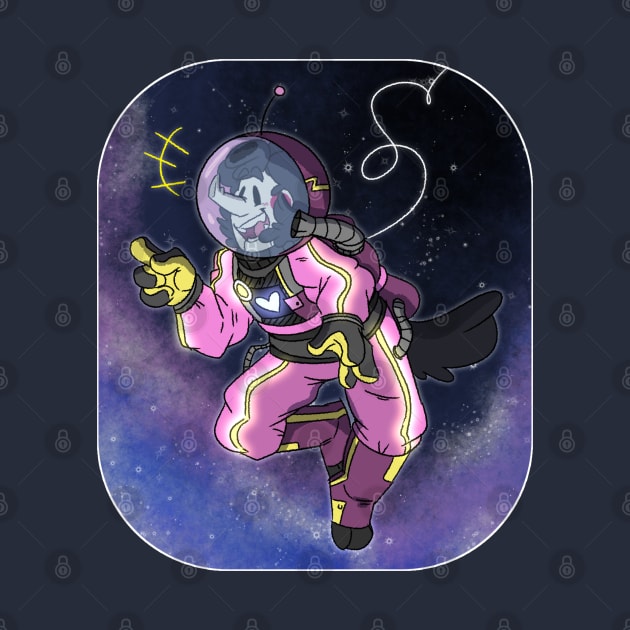 Astronaut Spamton: Pink by KowTownArt