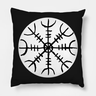 Helm of Awe (Ægishjálmur) round Pillow