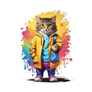 Cat With Coat T-Shirt