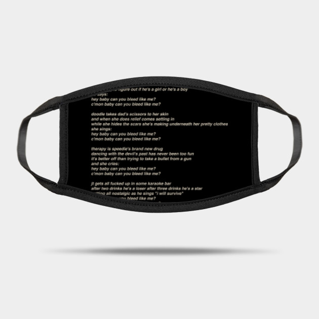 Garbage Bleed Like Me Song Lyrics Garbage Mask Teepublic