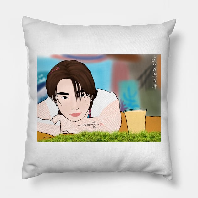 Joshua in Sevententh Heaven by Seventeen Kpop Pillow by ArtRaft Pro