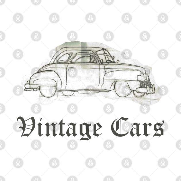 Vintage Cars Weathered Scrapbook Car by Maries Papier Bleu