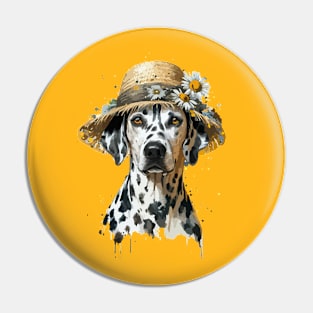 Dogs in Hats. Dalmatians Pin